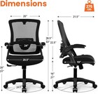 Office Desk Gaming Chair Computer High Back Mesh Seat  black 