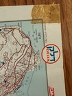 Vtg Israel Road Map Delek Tel Aviv Haifa Jerusalem Hebrew 1960s