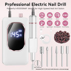 Professional Electric Nail Drill 45000rpm  Portable Nail File For Acrylic Gel Na
