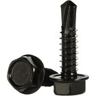 Ouschr Hex Head Self-drilling Screws   50 Pack Black Metal Fasteners