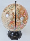 Vintage Replogle 12  World Classic Globe Beige Metal Base Raised Relief