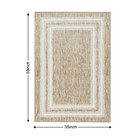 Modern Bordered Washable Rug 3 x5   Printed Non Slip Rug For Living Room Soft   