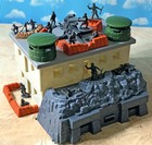 Wwii German Artillery Bunker Bundle  2 - 54mm Unpainted Plastic Toy Soldiers