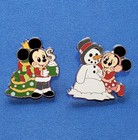 Disney Parks 2021 Pin Trading Christmas Cuties Set Mickey Minnie Mouse Open Pack