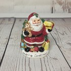 Fitz And Floyd Santa With Toy Sack Salt   Pepper Shaker Set 1996 Omnibus Ceramic