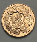 1992 Us Mint Bicentennial Bronze Medal Medallion  38 Mm