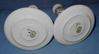 Pair Nice Vintage  5 1 2   Zsolnay  Hungary   Hand Ptd  Floral  Candle Holders