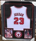 Michael Jordan Jersey Signed In Frame Autographed Bulls  23 Jersey W  Holo   Coa