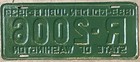 Restored 1939 Washington License Plate-benton Co 