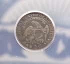 1830 Capped Bust Silver Half Dime H10c Anacs F12  125 Fine Obsolete Ecc c  Inc 