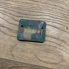 Vintage Bicycle License Plate Green With Raised Lettering