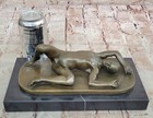 Bronze Statue--male Nude--gay Interest---bodybuilder Muscular Art Deco Figurine