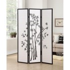 Japanese Room Divider 3 Panel Shoji Screen Freestanding Wood Privacy Divider New
