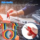 5pcs 30v 15a Alligator Clips Electrical Test Leads Set 3 3ft Jumper Wires Cables