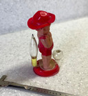 50s Celluloid Japan Bubbling Baby Peeing Doll 2 5  Complete Works No Box
