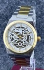 Refurbished Tissot 1853 Prx Automatic Skeleton Dial Two-tone Gold   Silver Watch