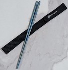 Snow Peak Titanium Chopsticks Limited Edition Blue Speckle