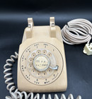 Vtg Mid-century Rotary Dial Telephone Bell System western Electric Beige 1963