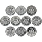1980-1989 S Complete Set Kennedy Half Dollars Gem Proof Run 10 Coins Us Mint
