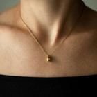 Italian Made 925 Sterling Silver Gold Teardrop Pendant Necklace Chain 18 Inch