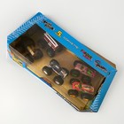 Hot Wheels Monster Trucks Bash City 5 Car Set With Exclusive Corvette -