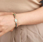 Genuine Amazonite Beaded Handmade Healing Reiki Chakra Boho Women Bracelet Gifts