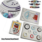 Bead Design Board  Gray Flocked Bead Board For Bracelet Necklace Jewelry Making