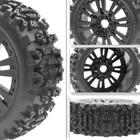 4pcs 1 8 Rc Buggy Tires 17mm Hex Wheels Rims Rubber Tires For Arrma Losi Hpi
