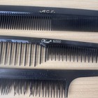 Lot Vintage Genuine Ace Pocket Combs 7    Black Krest 6000 Colanite Teaser