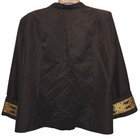 Murphy Robe Black With Gold Detail Shoulder Pads Lined One Button Missing K-reg
