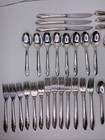 1847 Rogers Bros Is Springtime Silverplate Flatware Set 42 Pc Floral Vintage