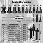 14 Pcs Blind Hole Bearing Puller Set With Slide Hammer Two-jaw Pilot Removal