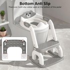Potty Training Seat Toddler Toilet Chair Step Stool Ladder Baby Kids Grey 2 In 1