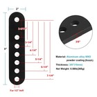 Eoere 2 Pcs Adjustable Leaf Spring Shackles Plates For Trailers  9  X 2  
