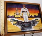 Dale Earnhardt Framed Magnificent Seven Print Sam Bass 2002 Rare