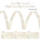 Cream Double Faced Satin Ribbon 1 4 Inch X 25 Yards Gift Wrapping Crafts