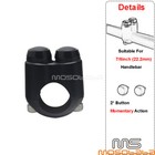 Black 7 8  Handlebar Switch Dual 2 Button Momentary Switch For Harley Cafe Racer