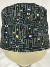Men women Surgical Scrub Cap Lined Retro Game Pac Very Cool
