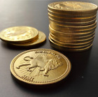 10-100 Continental Hotel Gold Coin John Wick Rosary Prop Blood Oath Marker Cross