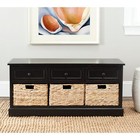 Damien Black 3-drawer Storage Unit - 42 1  X 15 4  X 19 7 