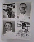  lot Of 9 Sheets  Nascar News Bureau Photos Driver Headshots Dayton Beach 1970s