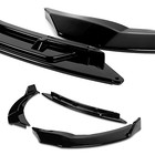 9pcs Abs Front Bumper Lip Spoiler Side Skirts For 2011-2014 Hyundai Sonata Black