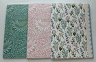 Journal Notebooks Floral Scalloped Lined 40-pages Each 8  X 6  New Set Of 3