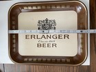 Vintage Erlanger Beer Jos  Schlitz Brewing Metal Serving Tray Classic 1893