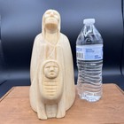 Native Amer Sculpture Harvey Russell Jr  bearshield  Cheyenne 2002 Mother Child