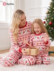 Patpat Family Christmas Pajamas Matching Sets   Holiday Sleepwear Xmas Pjs Kids