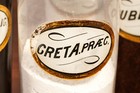 Collection Of  5  Victorian Antique Apothecary Jars Bottles Pharmacy Medical