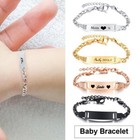 Newborn Baby childrens Boys girls Gold Filled Bracelet Personalized Name Plate