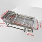 110v Small Stainless Single Layer Linear Vibrating Screen 12mm Sifter Shaker 80w