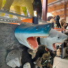 Hanging Great White Shark Head Life Size Statue Wall Decor Mouth Open Fish Prop